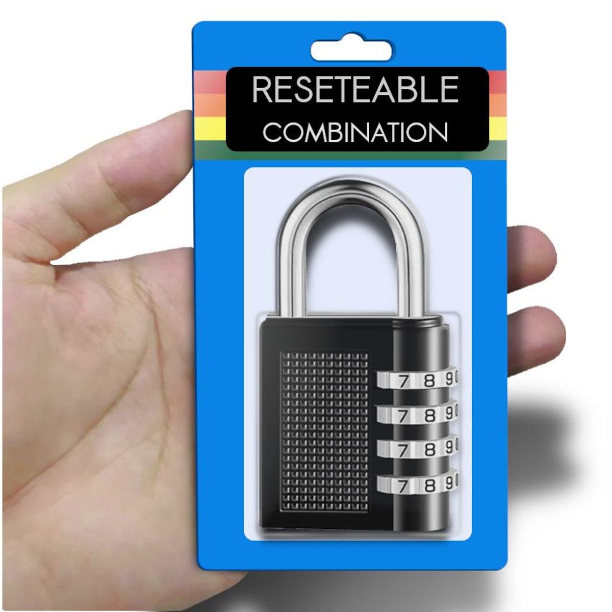 GENERICO - Candado Cobinacion Clave PERSONAL 4 Digitos 10 Veces Mas Seguro