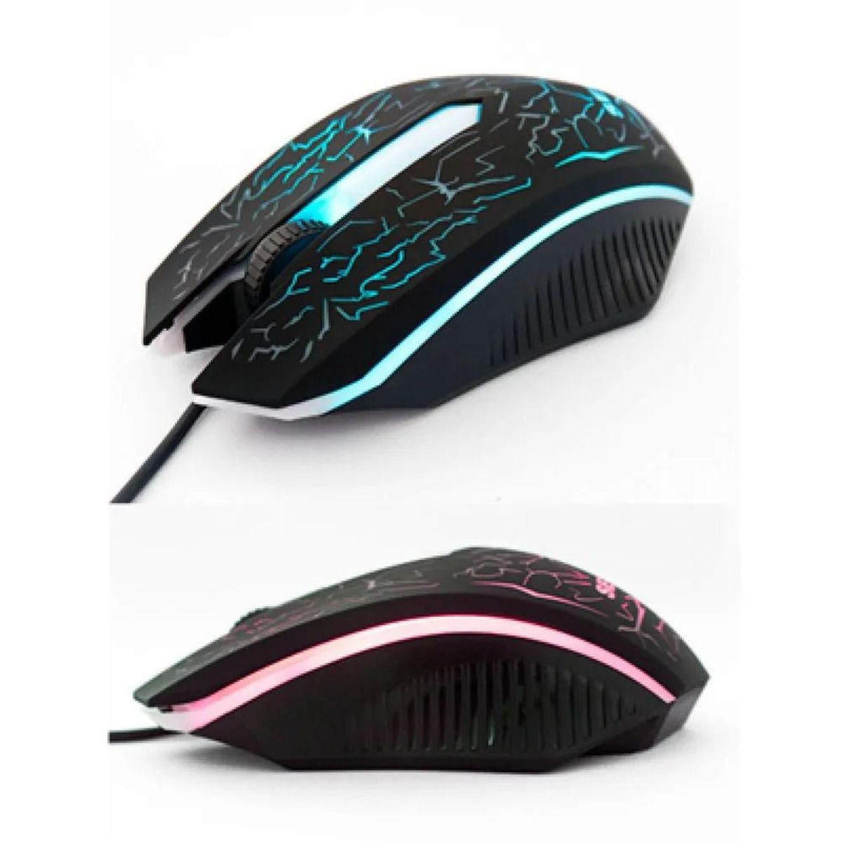 OEM - Mouse Optico Gamer Camaleon Cambia Color LED Ergonómico