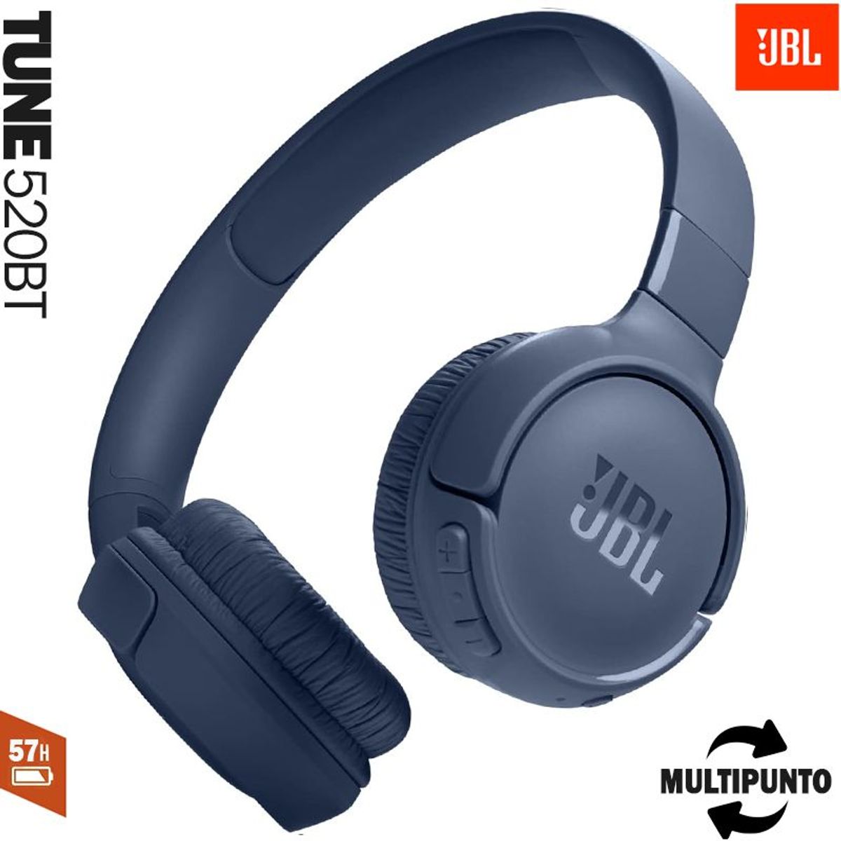 JBL - JBL TUNE 520BT Audifonos Bluetooth Multipoint Pure Bass
