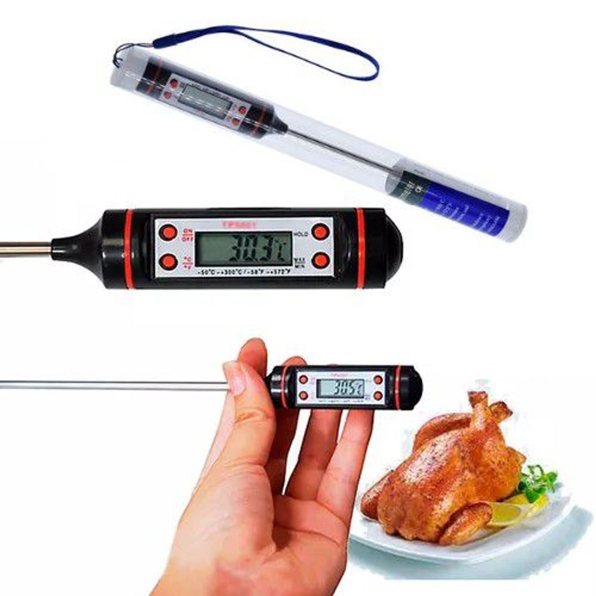 GENERICO - Termometro Digital De Cocina Para Solidos Y Liquidos Nuevos