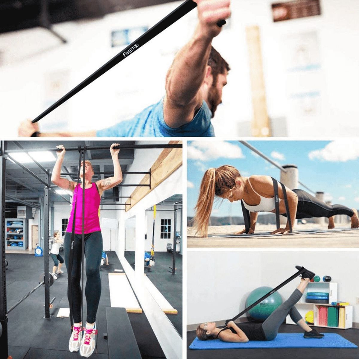 ALPHA GYM - Bandas largas de entrenamiento Liga de resistencia Calistenia Nivel 2