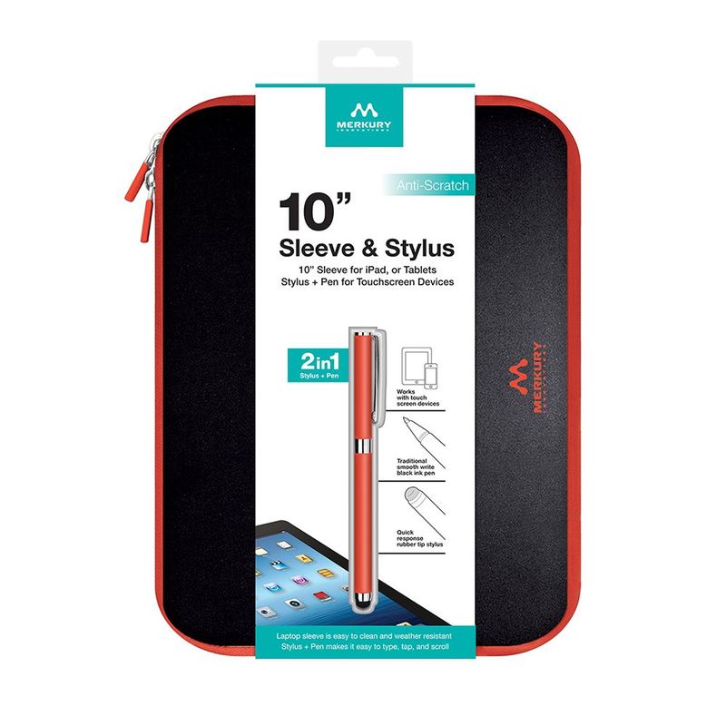 MACROTEL - Merkury Kit Funda Tablet 10 Lapicero Touchscreen