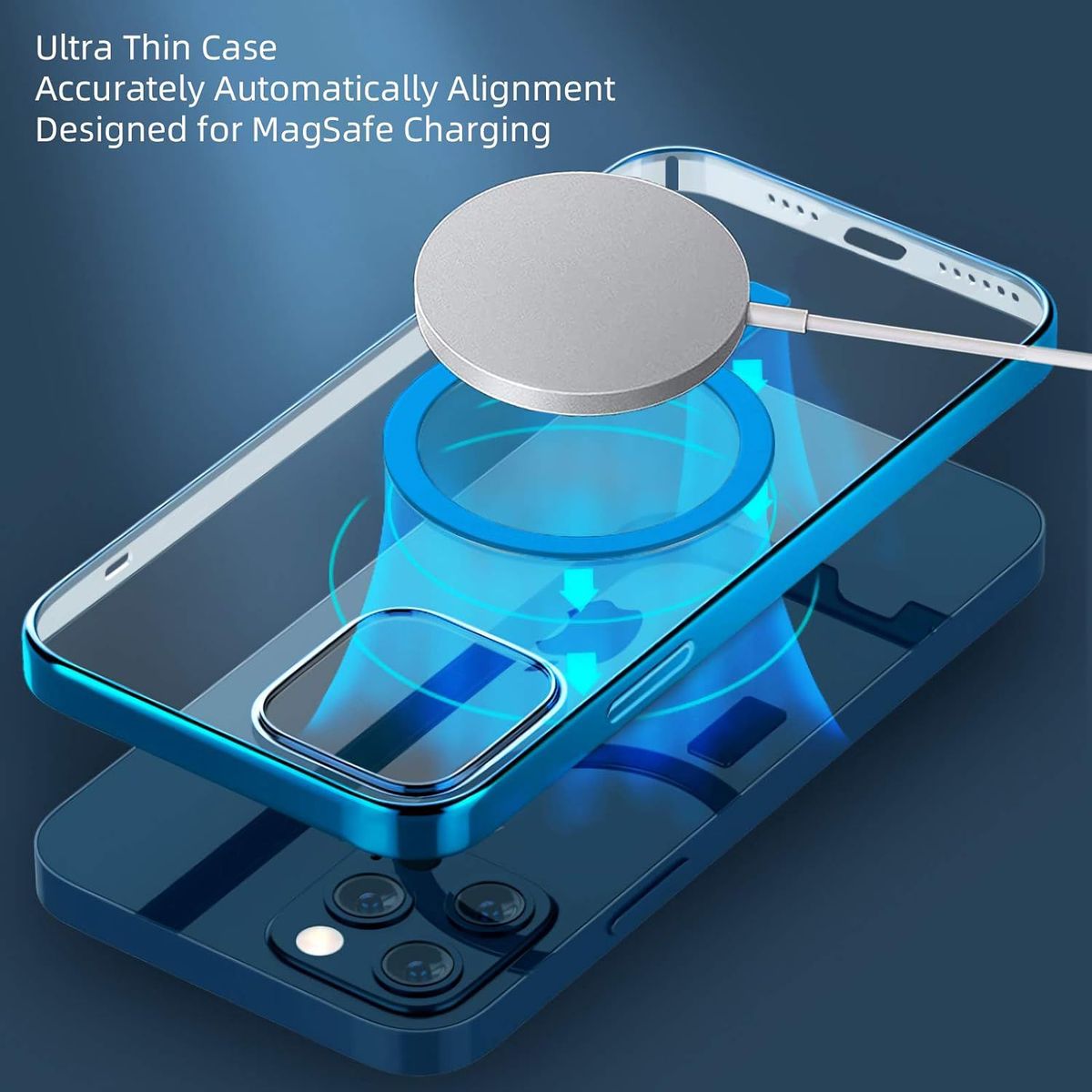 GENERICO - CASE MAGSAFE PARA IPHONE 15 PLUS - Azul