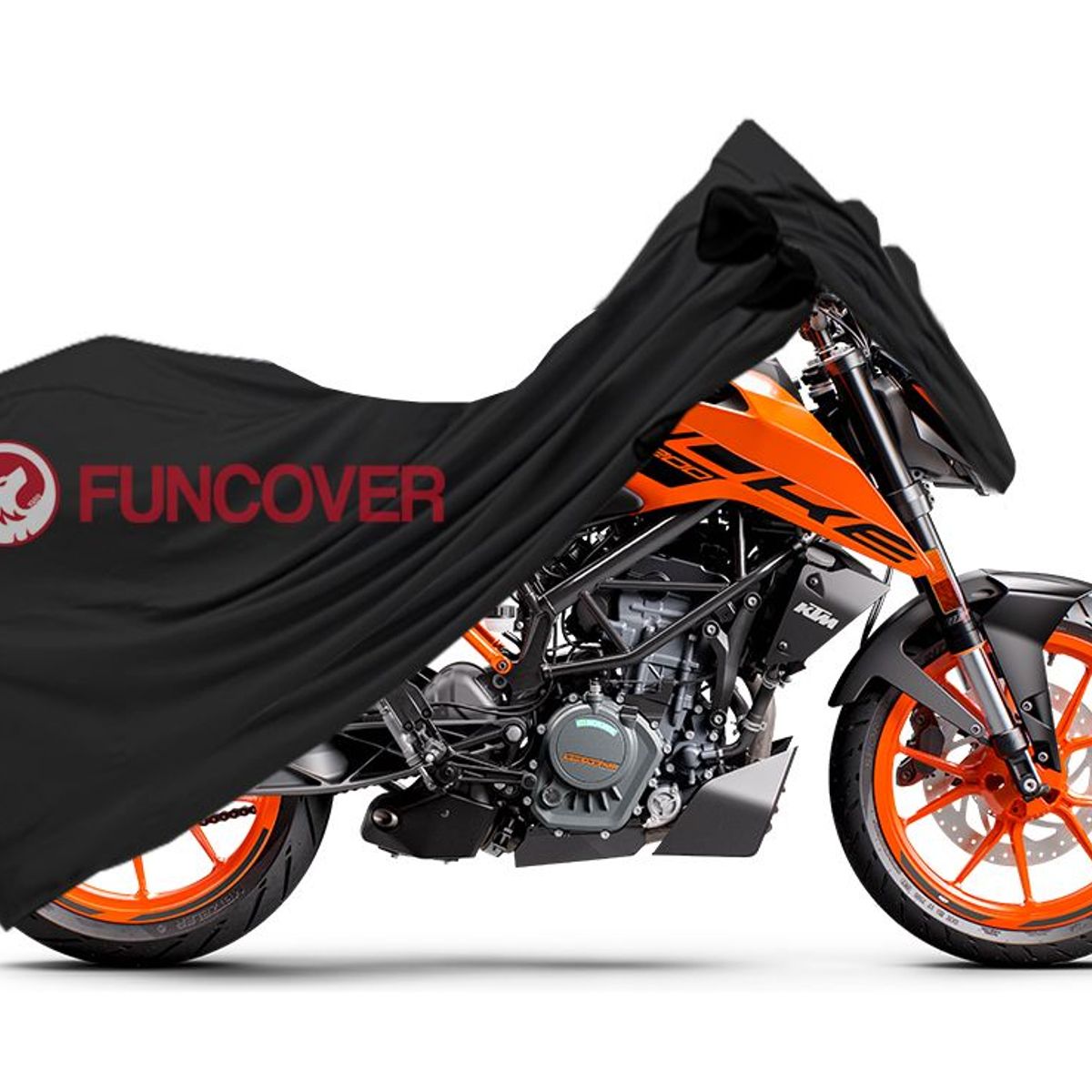 FUNCOVER - Funda Para Moto KTM 200 DUKE Cobertor Impermeable Filtro Uv