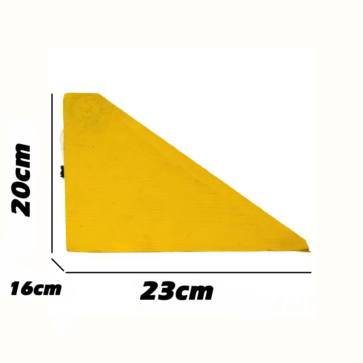 GENERICO - Taco de Seguridad Madera Nacional 23x16x20cm Recto Mediano Par