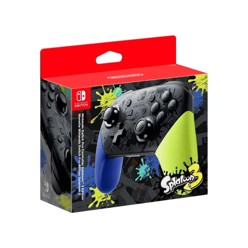 NINTENDO - Mando Pro controller para Nintendo Switch Edicion Splatoon 3