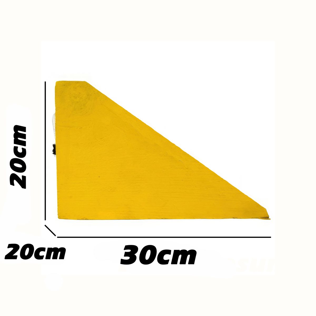 GENERICO - Taco de Seguridad Madera Nacional 30x20x20cm Recto Grande Par