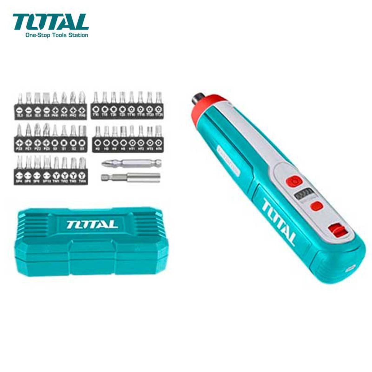 TOTAL TOOLS - Destornillador  atornillador inalambrico 4v total TSDLI0403