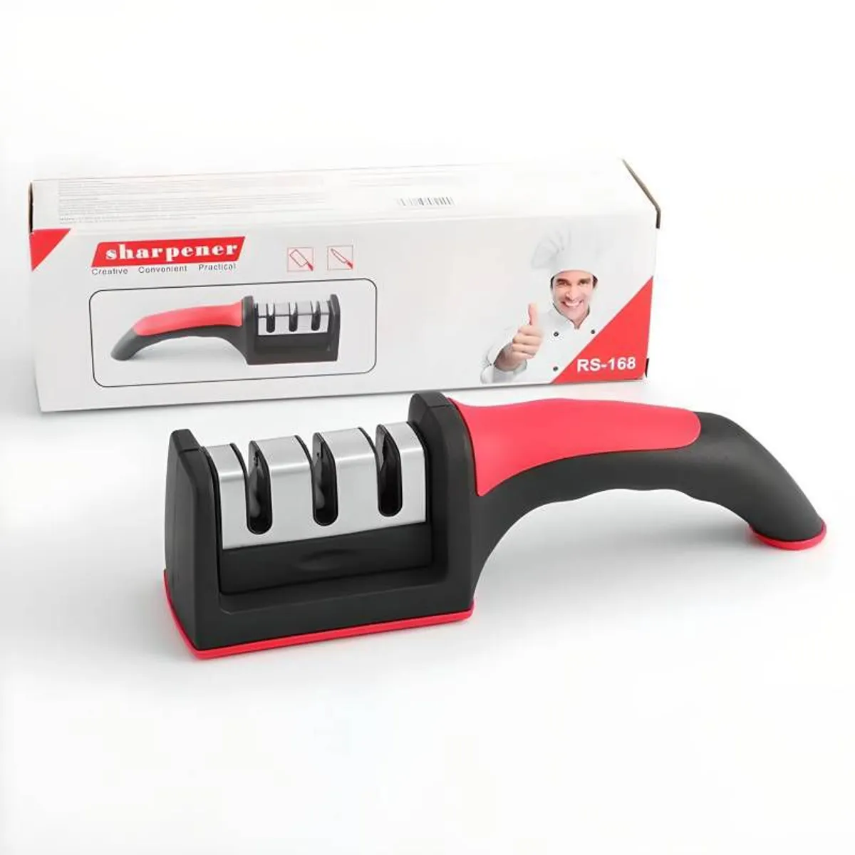 GENERICO - Afilador de Cuchillo Manual Ergonomico
