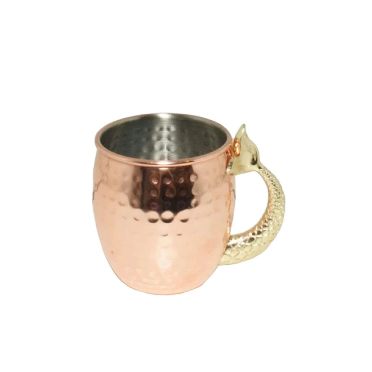 GENERICO - Taza mug cobre, asa sirena 450 ml