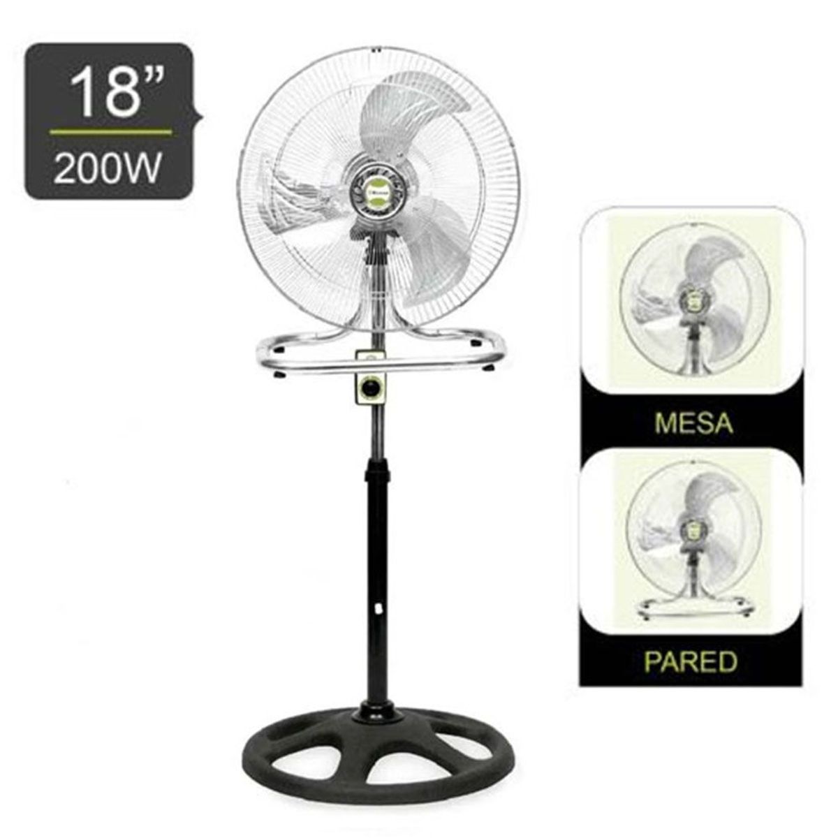BOSSKO - VENTILADOR PEDESTAL BOSSKO 3 EN 1 DE 18 200 W BK-8218VI
