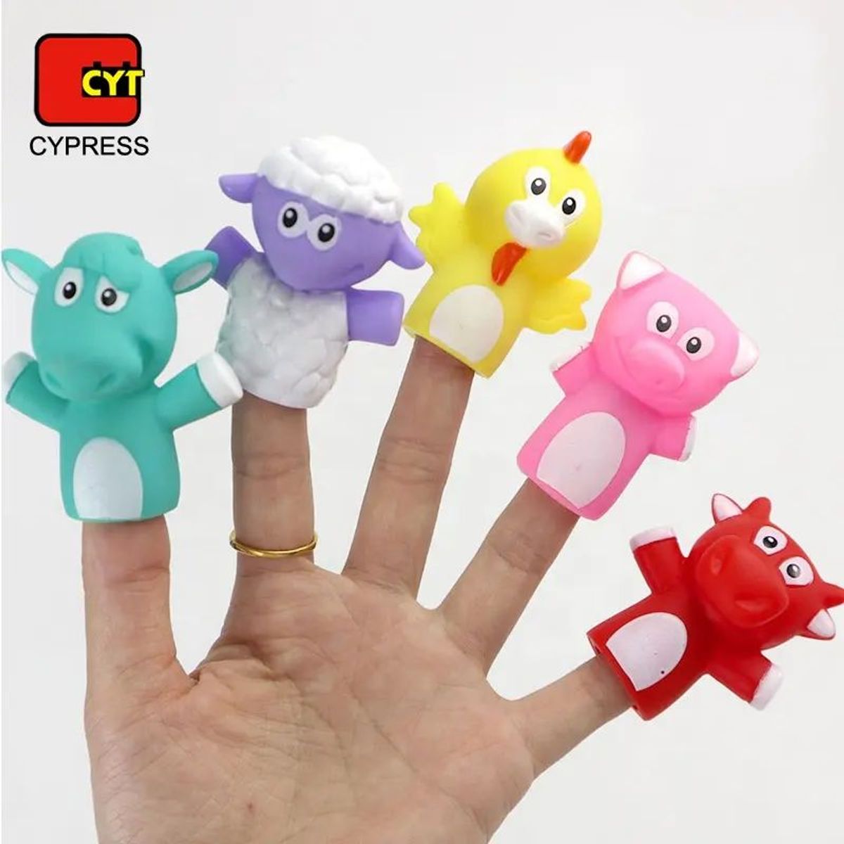 GENERICO - Títeres Para Dedos Modelo  Animales Animados