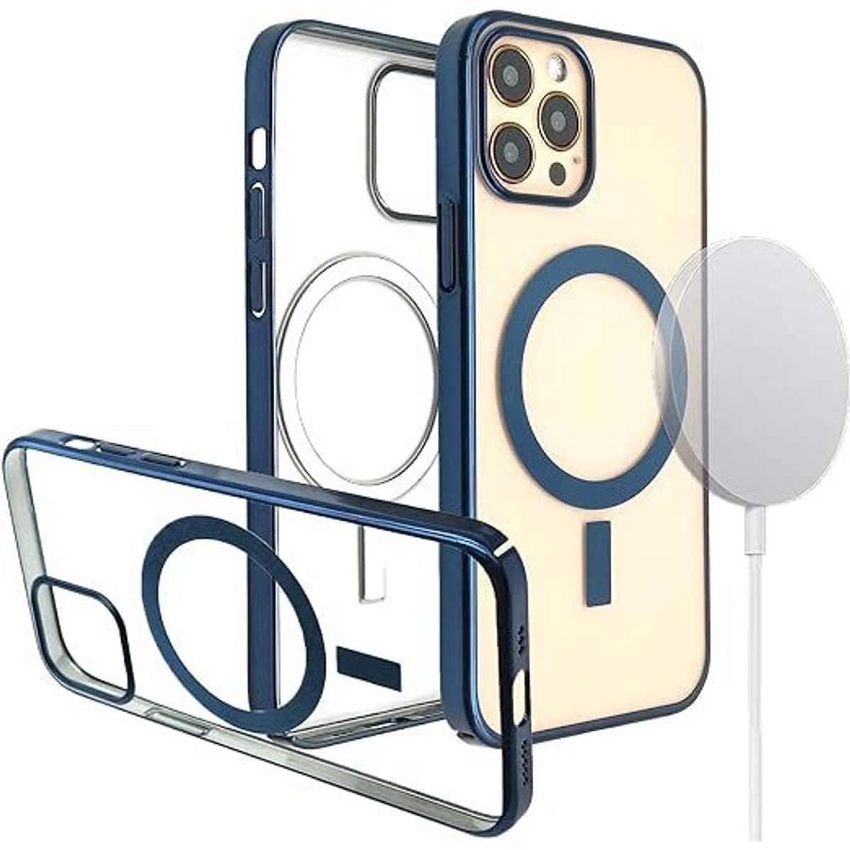 GENERICO - CASE MAGSAFE PARA IPHONE 15 Pro - Azul