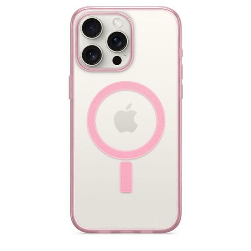 GENERICO - CASE MAGSAFE PARA IPHONE 15 Pro - Rosado