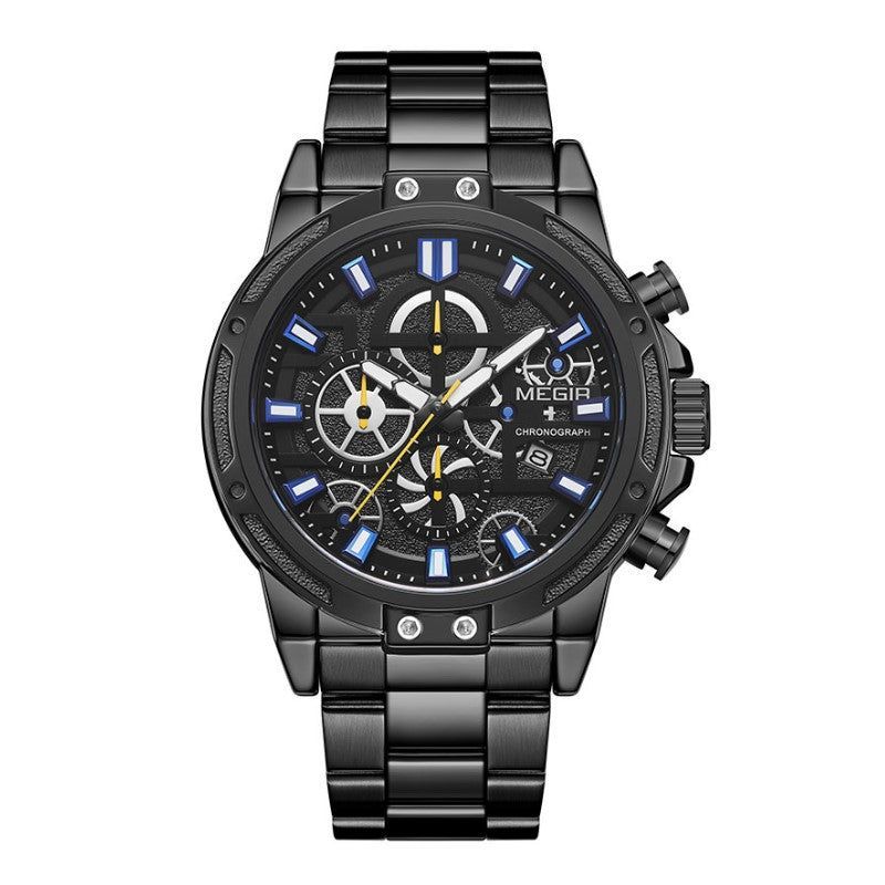 MEGIR - RELOJ MEGIR 2108 - ACERO INOXIDABLE NEGRO TOTAL