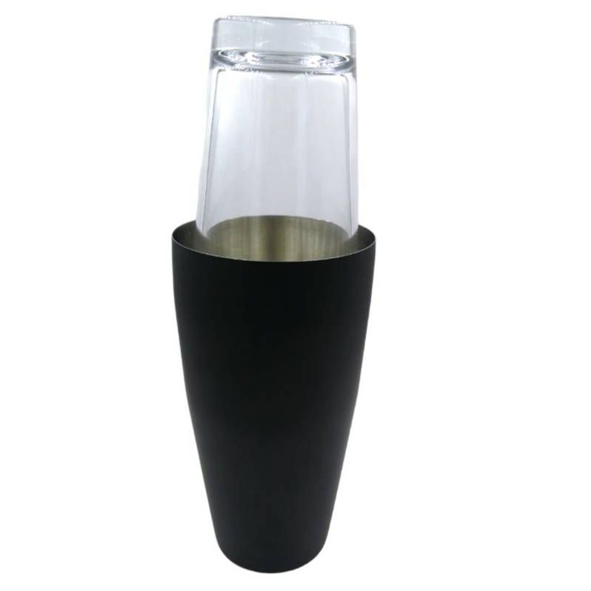 GENERICO - Boston coctelera shaker negro mate y oncera de regalo 1 y 2 oz