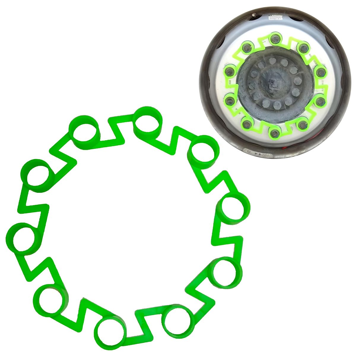 GENERICO - Traba Tuerca Buses Camiones 10X32mm Verde