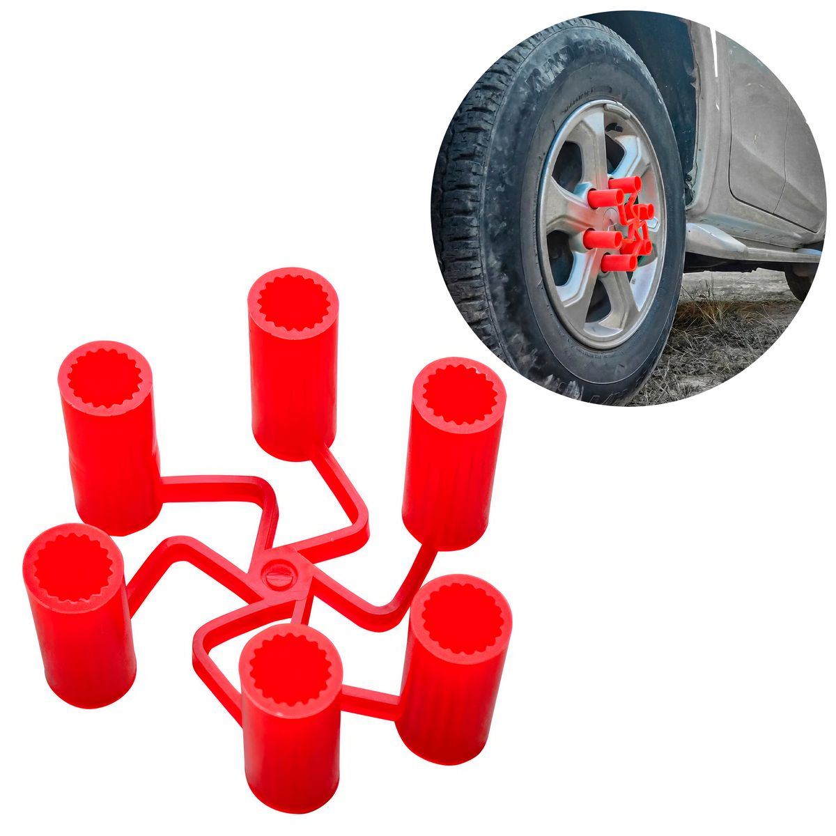 GENERICO - Seguro de Tuerca para Camionetas Hilux - Frontier 6X21 mm