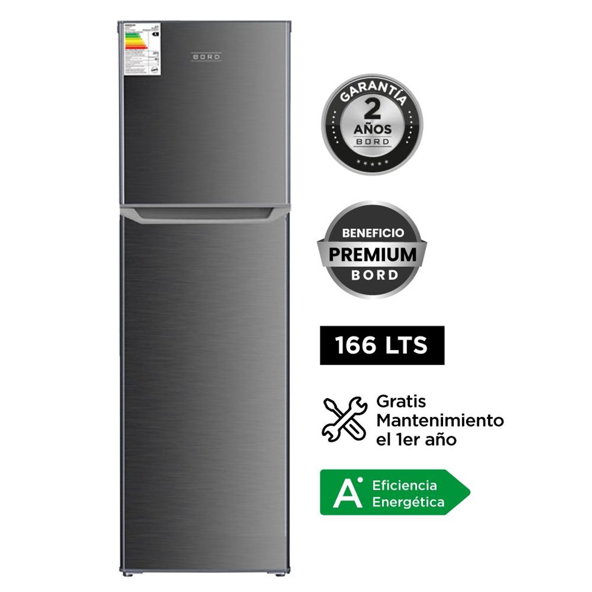 BORD - Refrigeradora Bord 166LT RE166FS-H Auto Frost_.