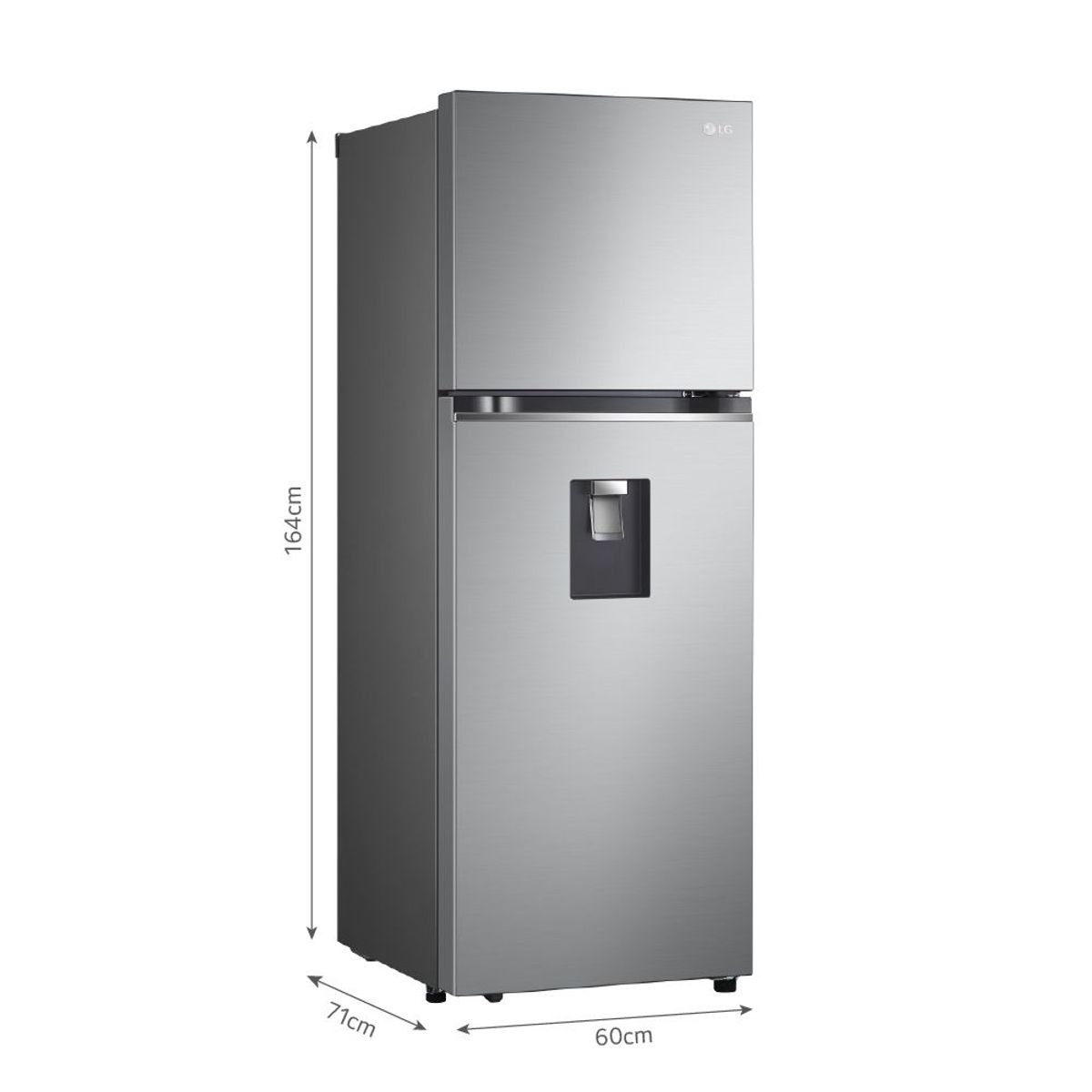 LG - Refrigeradora LG DoorCooling 314LT GT31WPP Plateada
