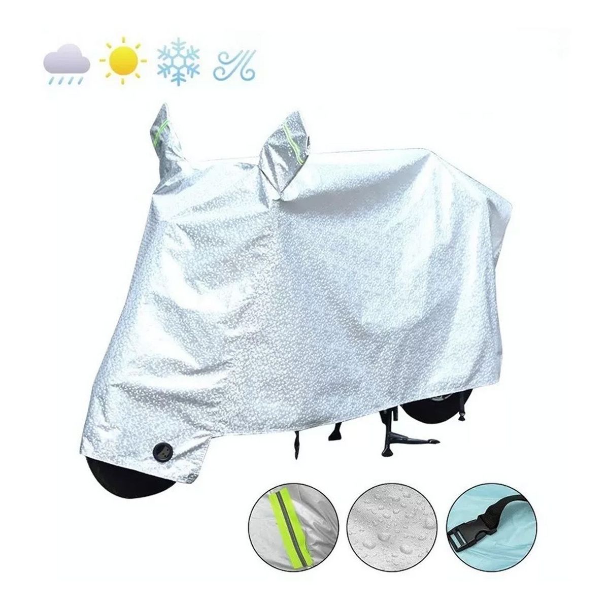 DENISASAA - Funda impermeable para moto y bici parasol talla XL