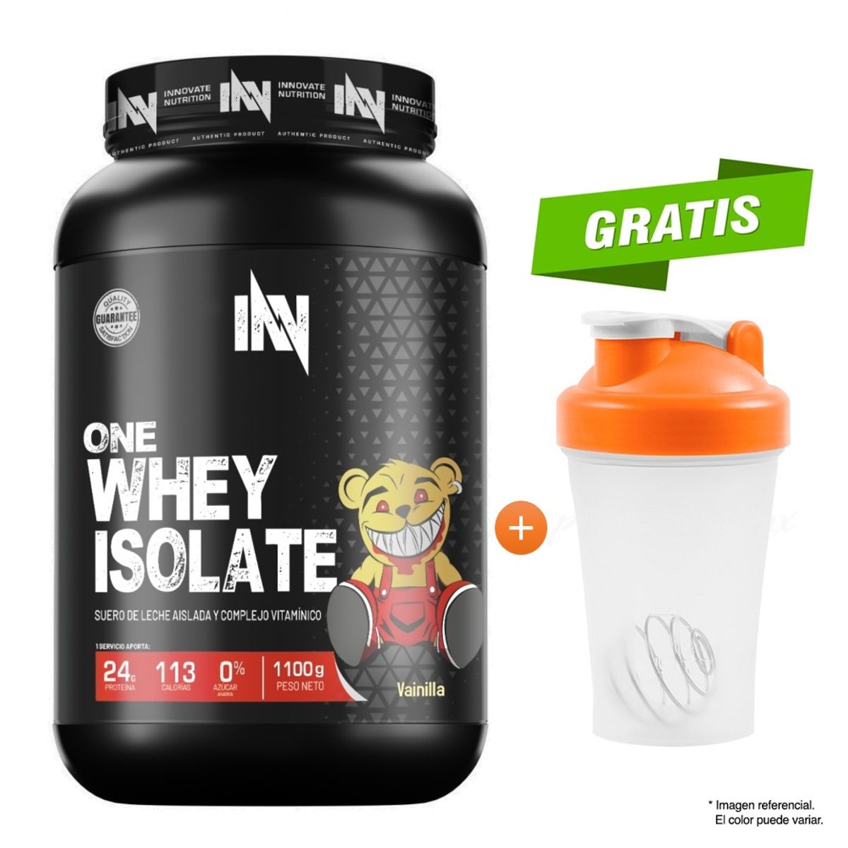 INN INNOVATE NUTRITION - ONE WHEY ISOLATE 1100gr - INN PROTEÍNA ISOLATADA CHOCOLATE