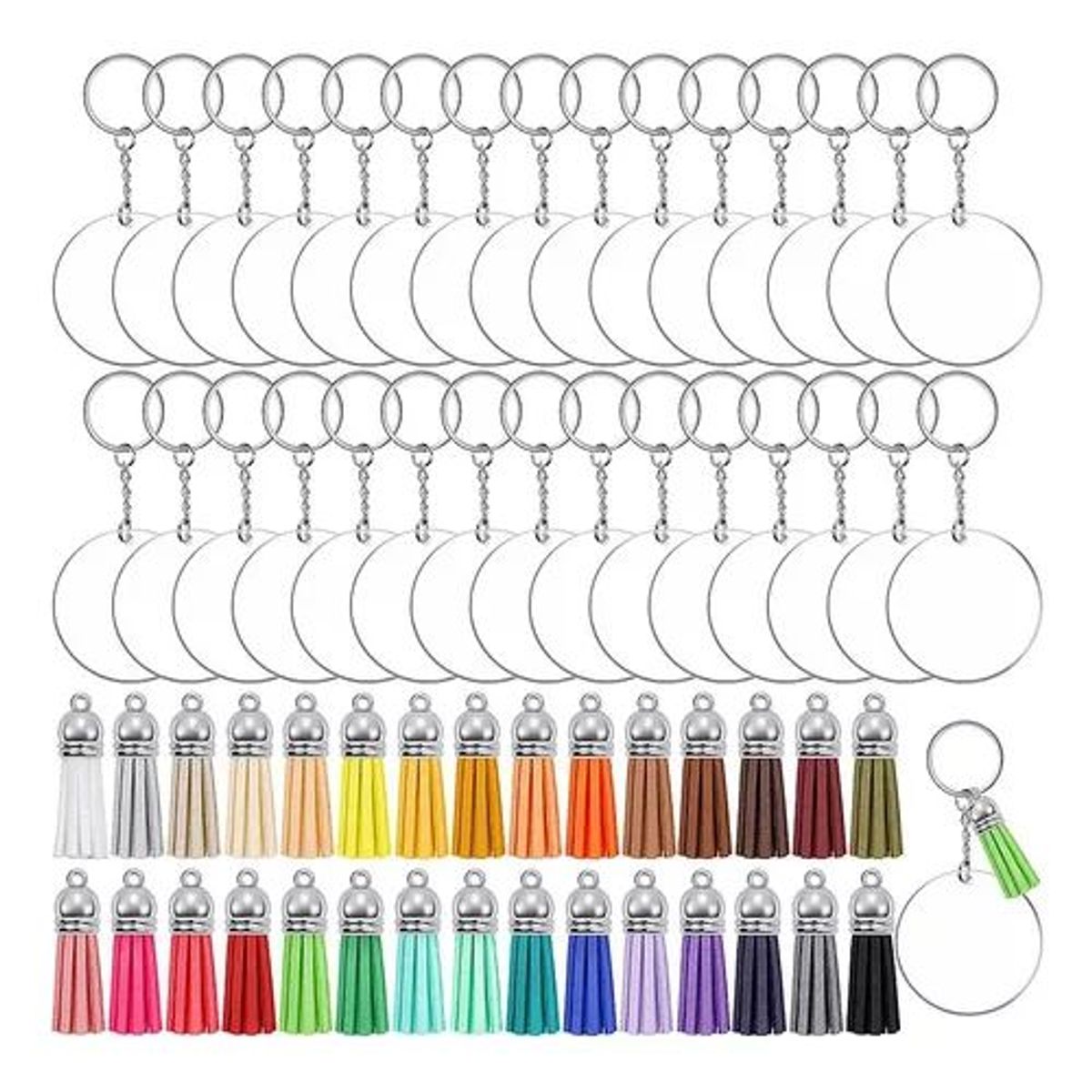 42AROZINA - Colorido Llavero Borla Coche Bolso Personalizado Encanto