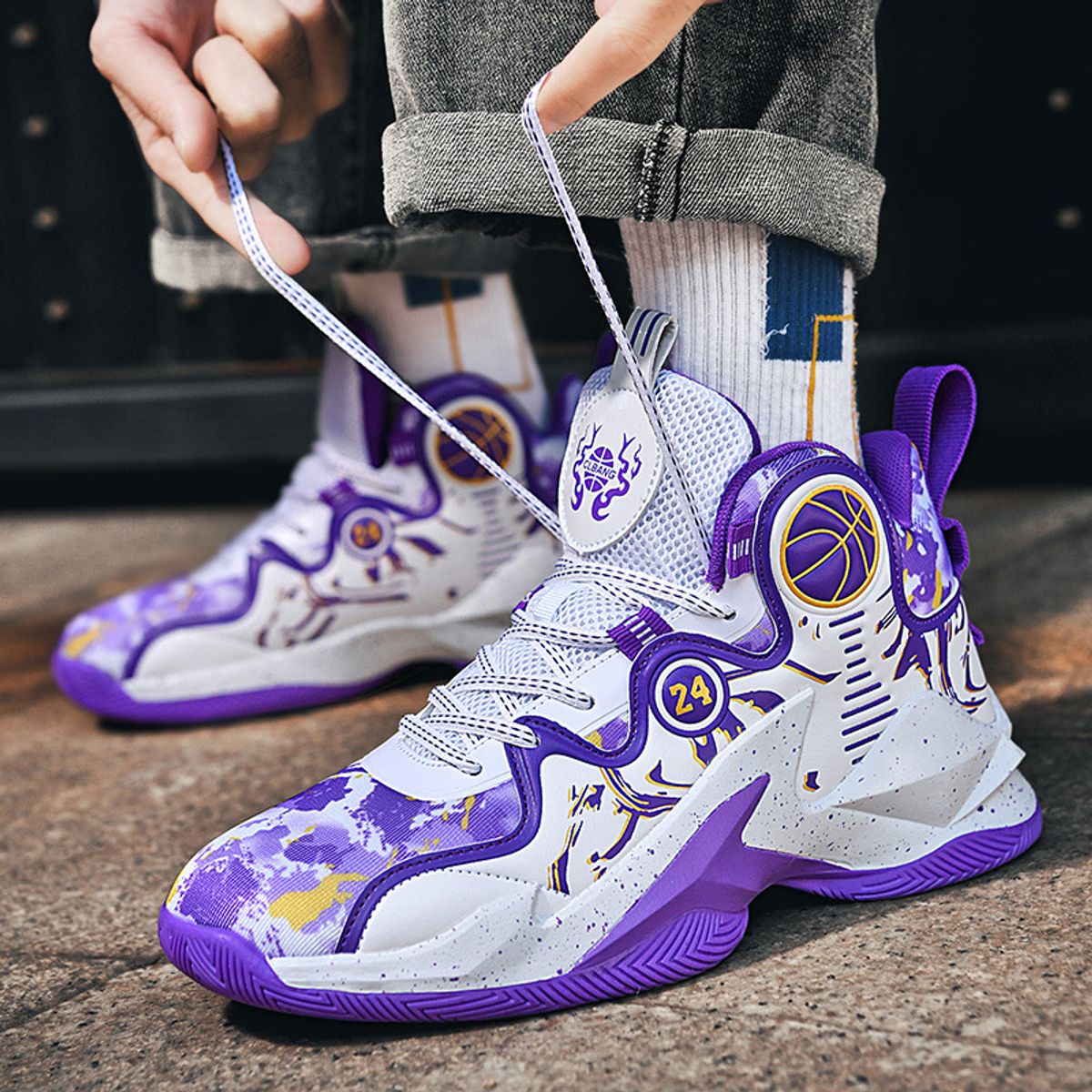 BLWOENS - Zapatillas de baloncesto para hombres