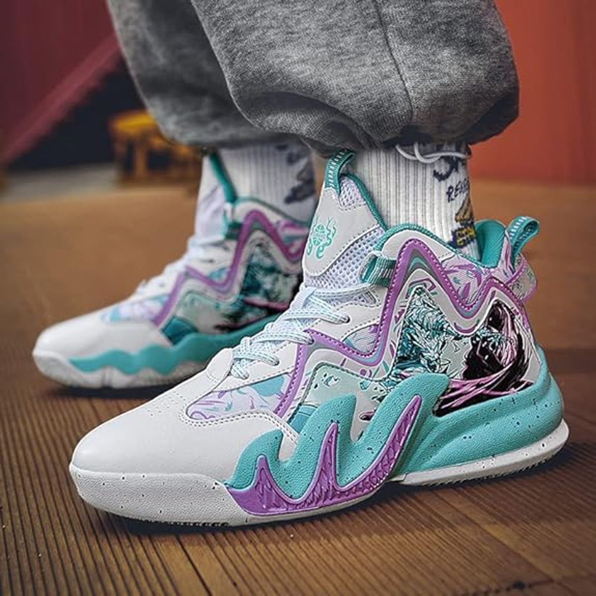 BLWOENS - Zapatillas de baloncesto para hombres