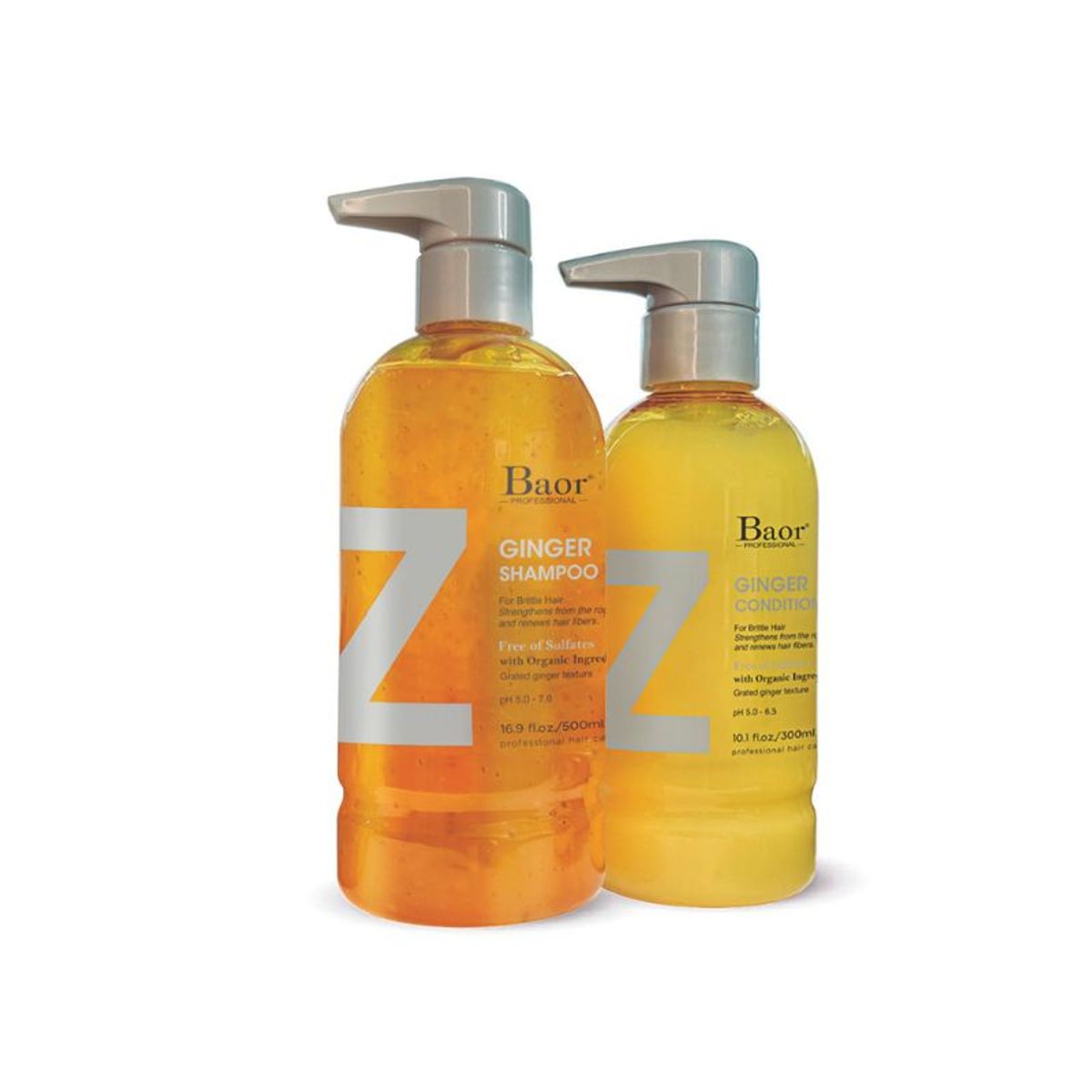 BAOR PROFESSIONAL - BAOR - Pack para caída de cabello Ginger shampoo  acondicionador