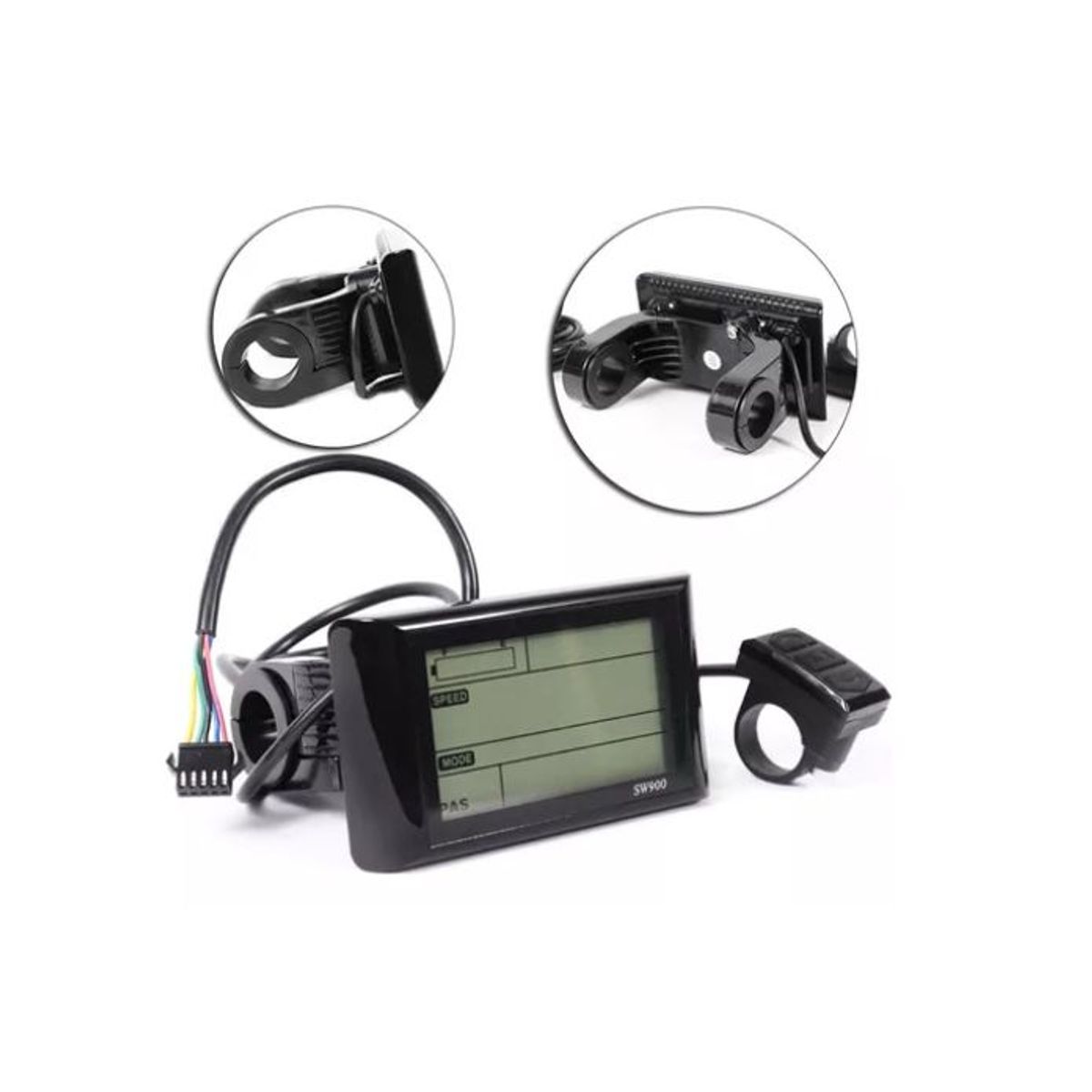 GENERICO - Pantalla SW900 Para Ebikes 4 Digitos 24 A 72V