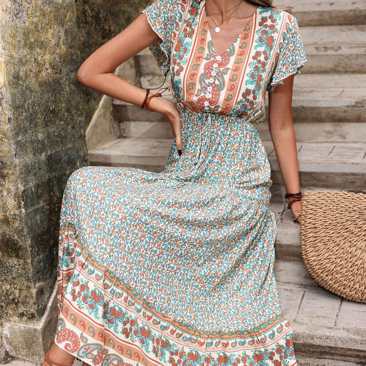 BLWOENS - Vestido de casual para mujer