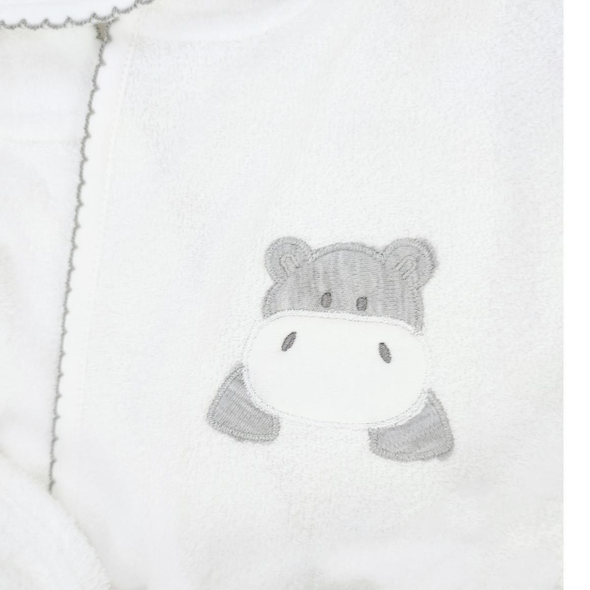 GENERICO - Salida de baño bebé - Hipo - Blanco - Plomo