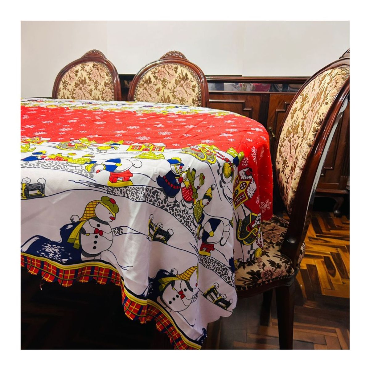 KAST PE - Mantel Navideño antimanchas 150 x 220 cm Modelo Max 31 Navidad