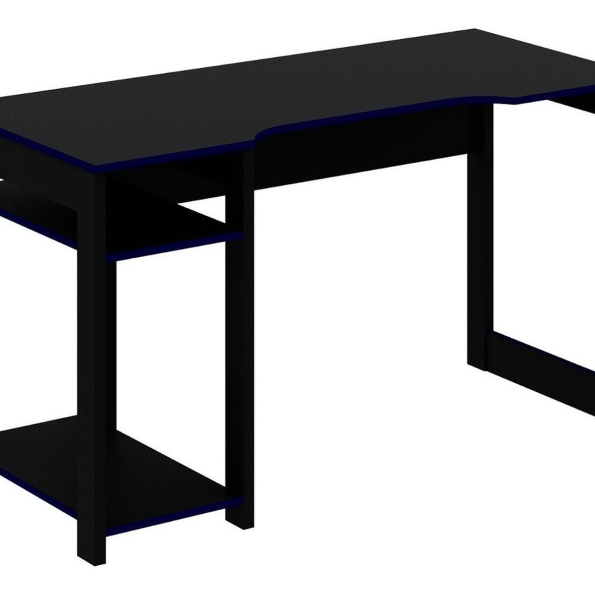 BONNO - Escritorio De Melamina Gamer Sirion Negro/Azul Bonno