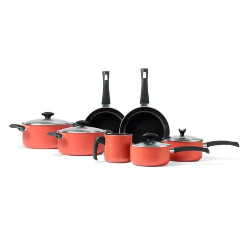 BRINOX - Juego de Ollas 11 Piezas Brinox Masala Terracota