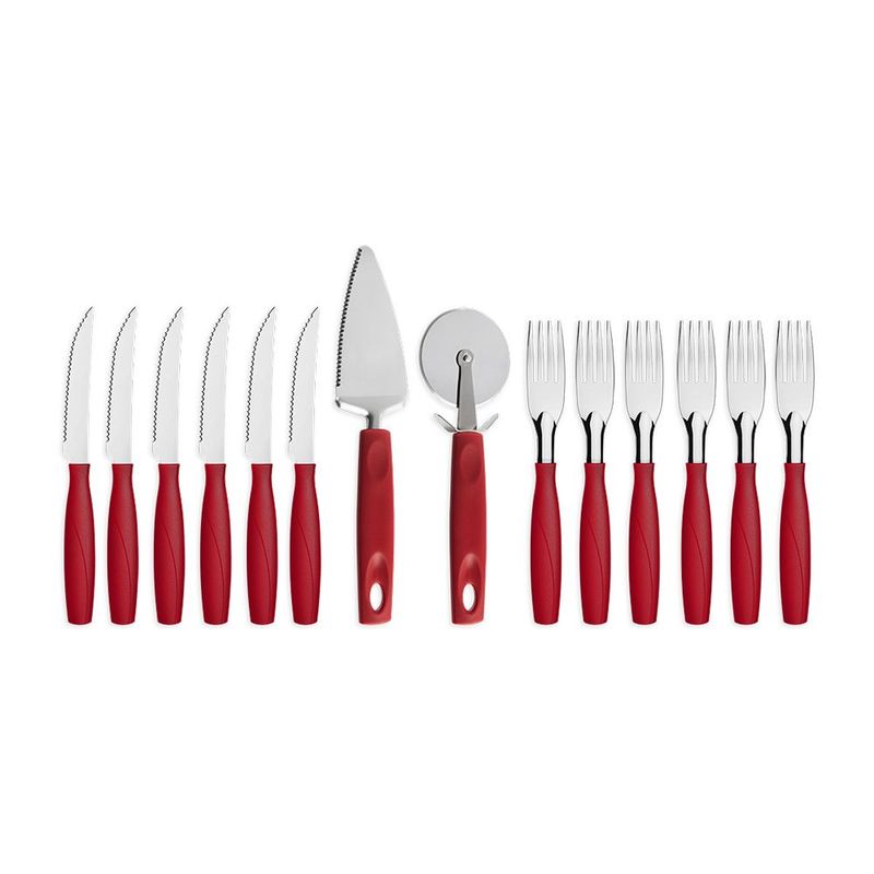 BRINOX - Juego de Cubiertos 14 Piezas Para Pizza Brinox