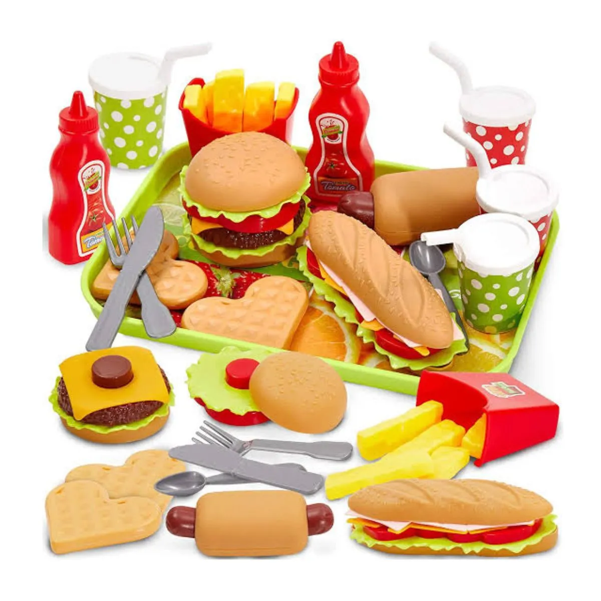 GENERICO - JUGUETE DE ALIMENTOS SET DE CHATARRA PARA NIÑOS DIDACTICO