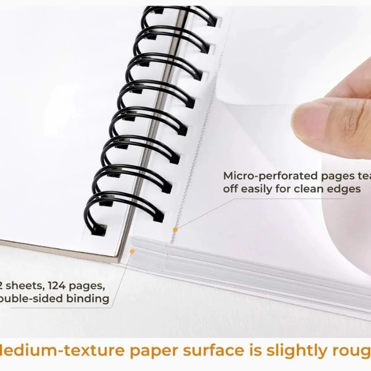 OHUHU - Ohuhu Mix Media Pad (22.5 x 21 cm, 62 hojas)