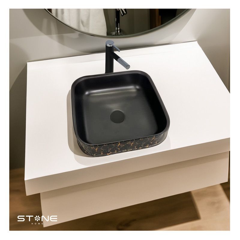 STONE - LAVAMANOS MINIMALISTA AMALIA MOCCA STONE