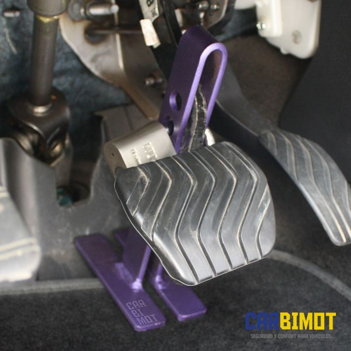 GENERICO - SEGURO BLOQUEO TRABA PEDAL TIMON VOLANTE ANTIRROBO DE AUTO