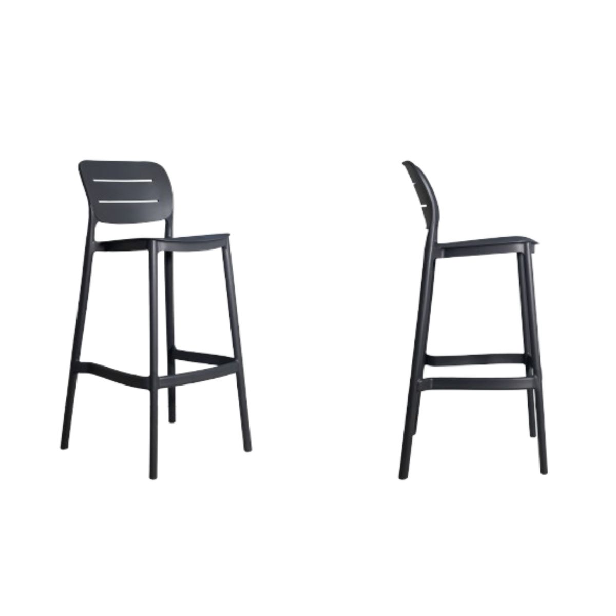 NIHM - Silla Bar Gasco Gris Oscuro 75 Cm