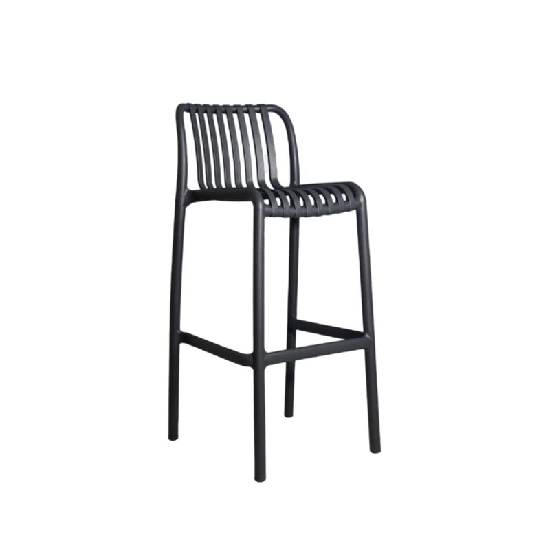 NIHM - Silla Alta de Bar Lambite Gris Oscuro