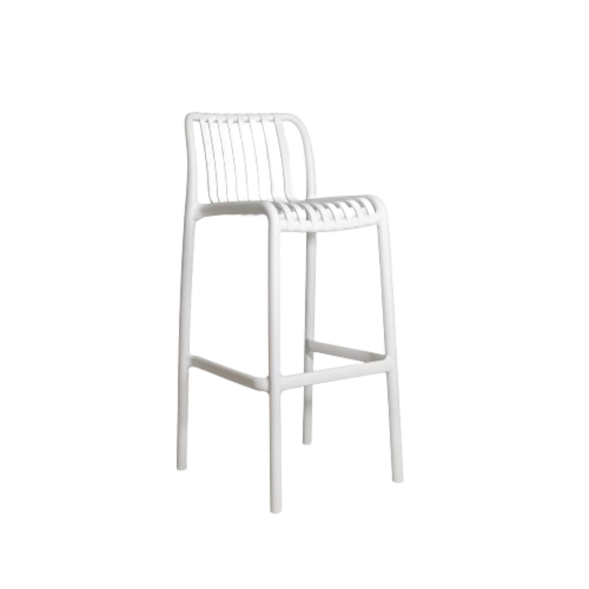 NIHM - Silla Alta de Bar Lambite Blanco