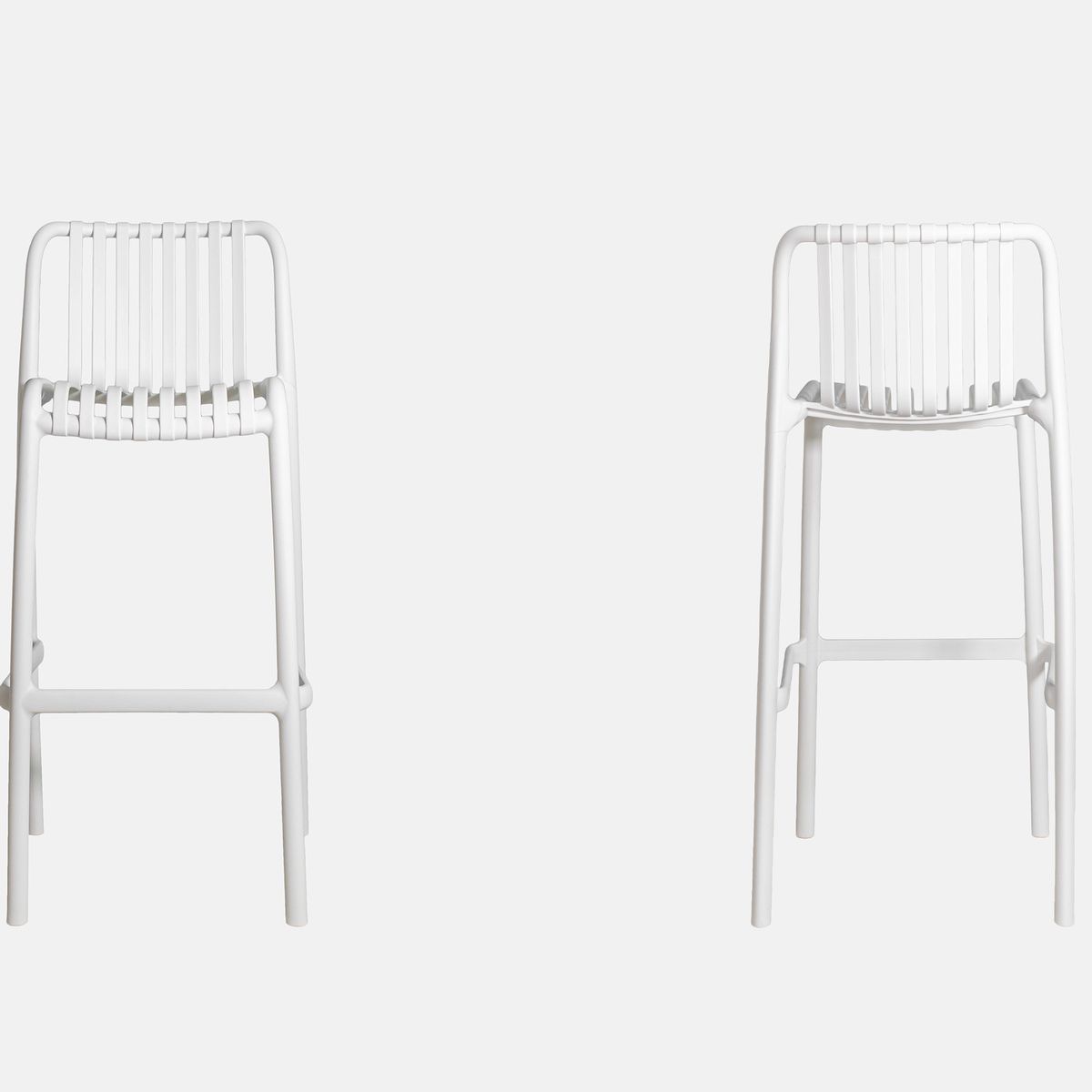 NIHM - Silla Alta de Bar Lambite Blanco