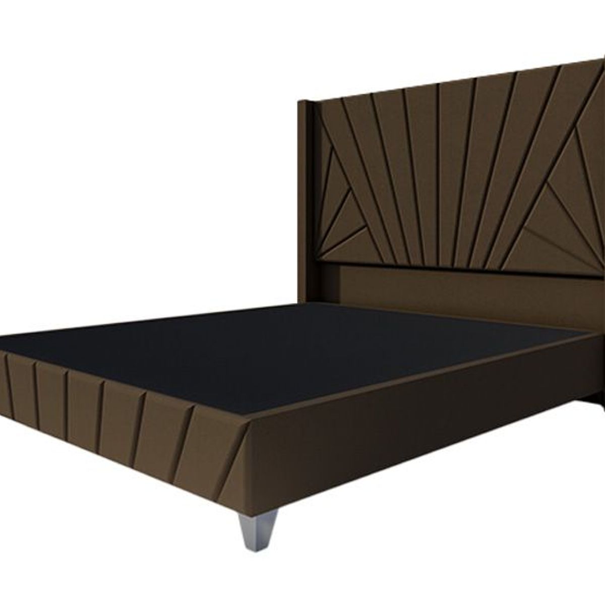 BARAKA HOME - Dormitorio Lienz + Cabecera emperatriz Cadíz 1.5 plz - Chocolate