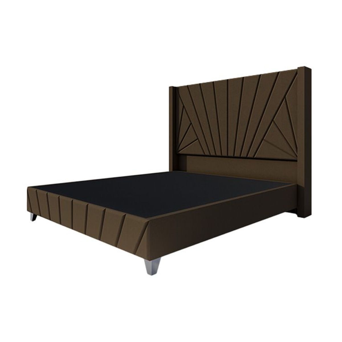 BARAKA HOME - Dormitorio Lienz + Cabecera emperatriz Cadíz 1.5 plz - Chocolate