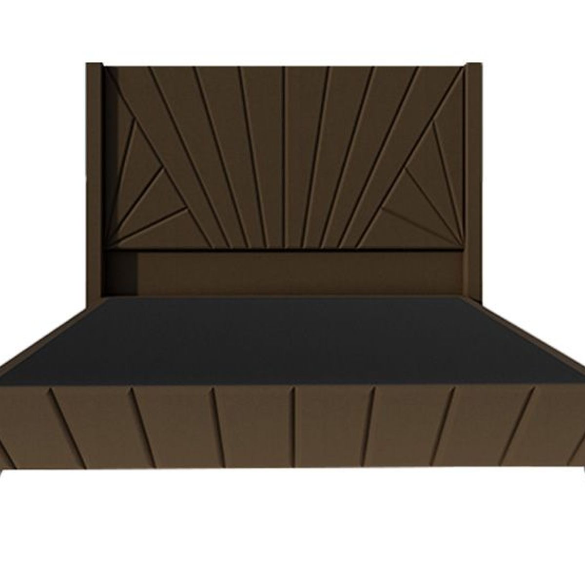 BARAKA HOME - Dormitorio Lienz + Cabecera emperatriz Cadíz 1.5 plz - Chocolate