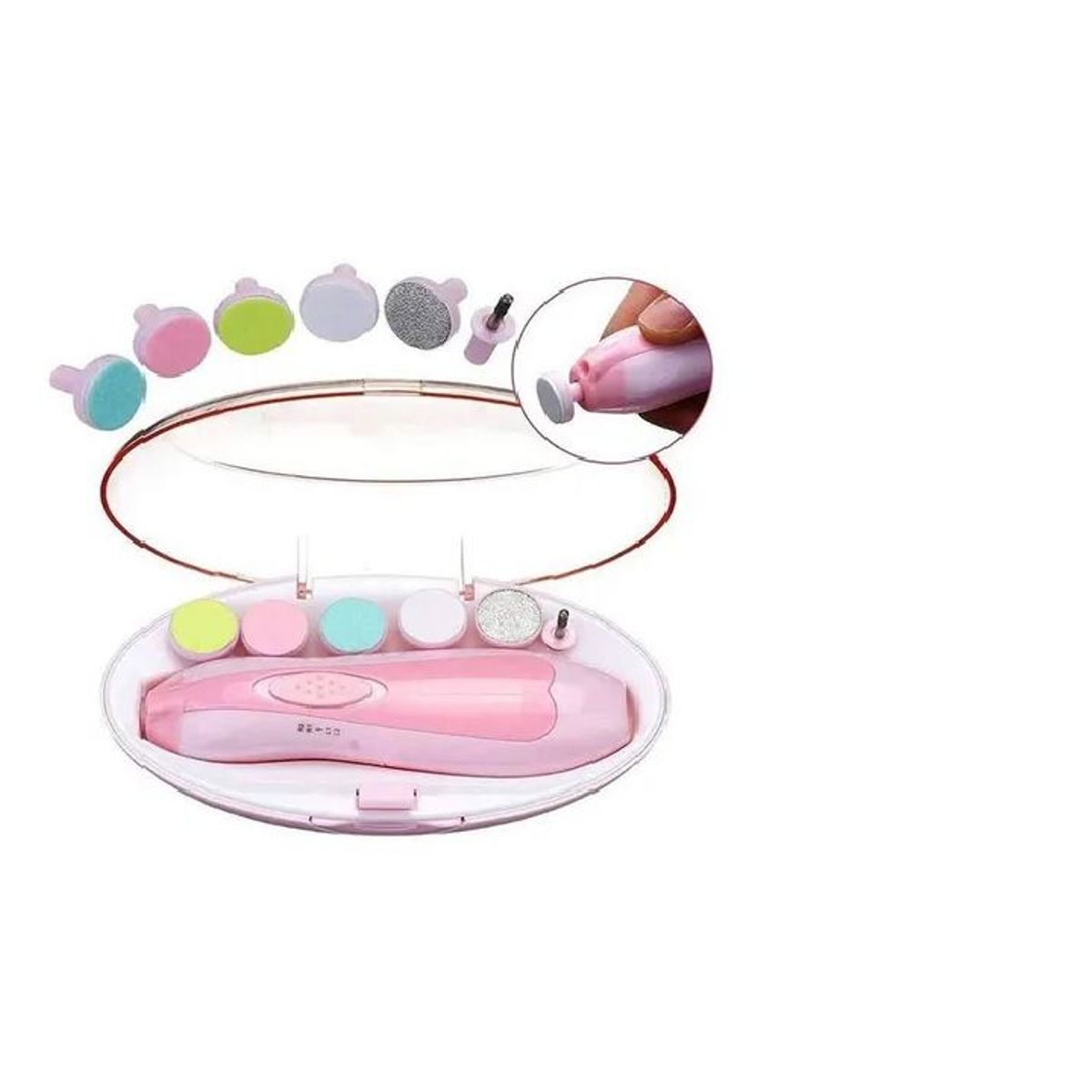 GENERICO - Kit de Cortauñas Eléctrico Seguro para Bebé