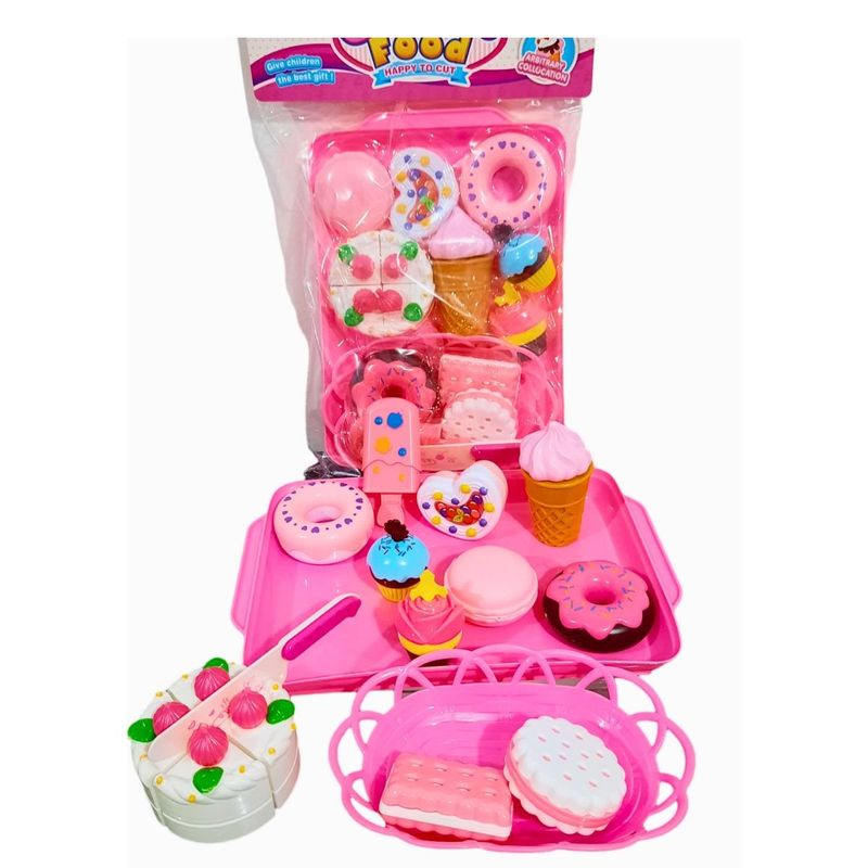 GENERICO - JUGUETE DE ALIMENTOS DULCES Y POSTRES PARA NIÑOS DIDACTICO